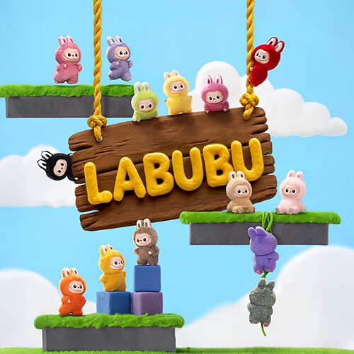 POPMART泡泡玛特LABUBU拉布布心底密码系列搪胶脸盲盒四代手办