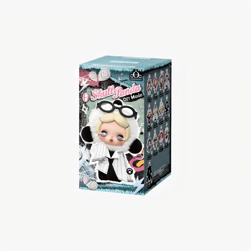 壹号POPMART泡泡玛特θ SKULLPANDA 不想不想系列毛绒公仔挂件