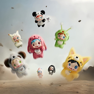 Monster 泡泡玛特POLAR Baby怪物收藏手册系列毛绒挂件 MART POP