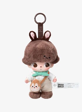 POPMART泡泡玛特 DIMOO WORLD  迪士尼系列盲盒搪胶脸毛绒钥匙扣