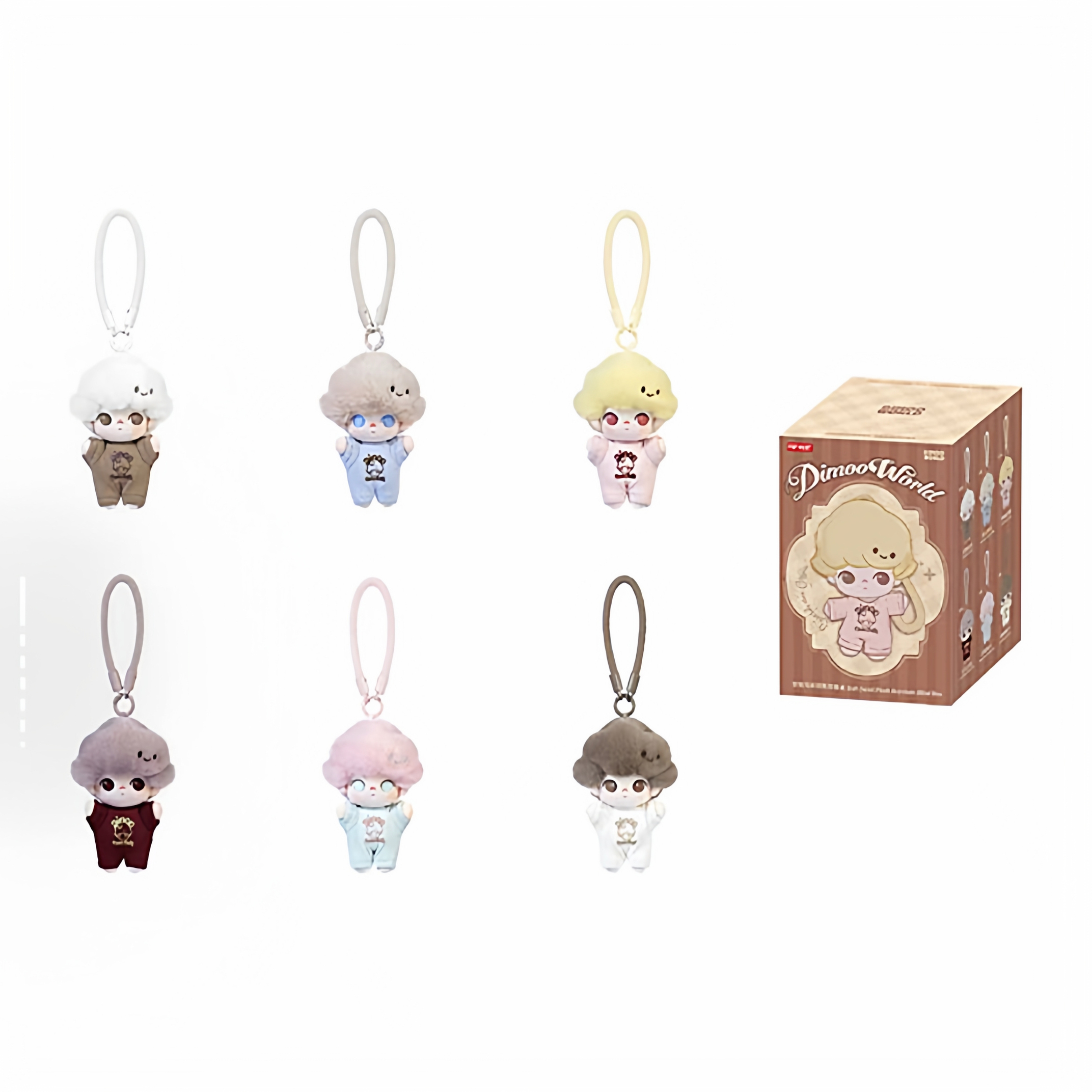 POPMART泡泡玛特 DIMOO心动特调系列软脸毛绒钥匙扣盲盒潮流礼物