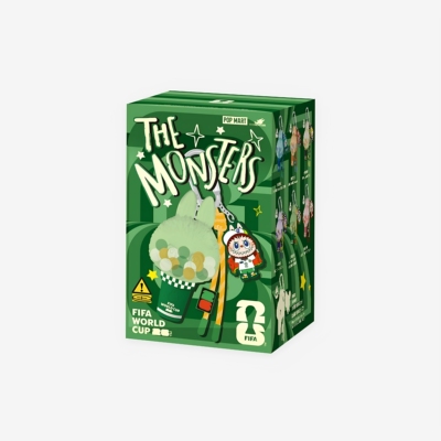 壹号POPMART泡泡玛特拉布布THE MONSTERS × FIFA系列迷你挂件灯
