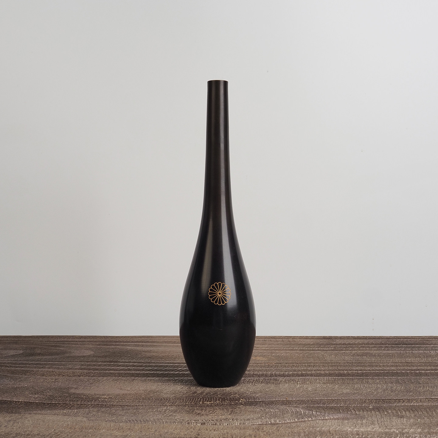 日本鹤首直颈铸铜花瓶名家丽晴作居家茶室插花一轮生花道茶道摆件,家居饰品,花瓶,淘宝优惠券,粉丝福利购,淘宝优惠卷