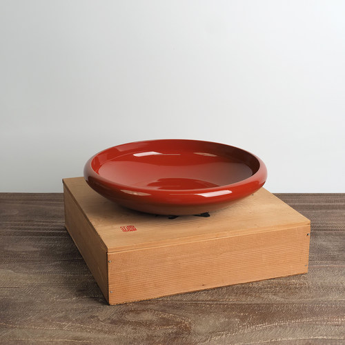 中古日本实木金绘漆器干果盘客厅茶几糖果点心水果茶桌零食摆放盘