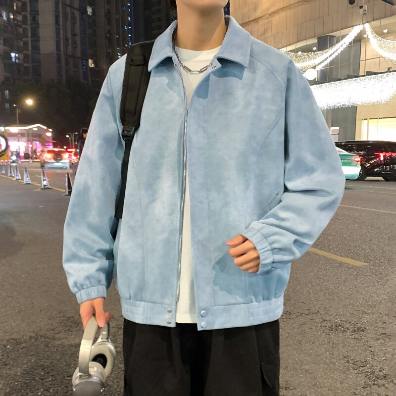 春秋季13青少年潮流外套男孩14初高中学生15岁帅气16大童宽松夹克