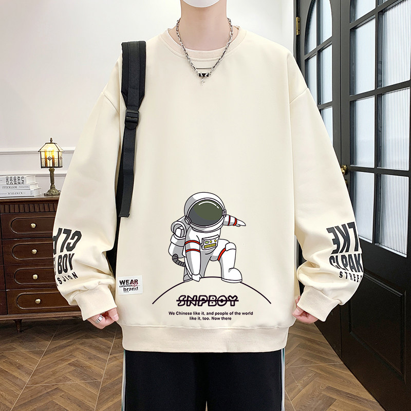 春季纯棉宽松卫衣男孩12岁1青少年中学生14大童潮牌长袖T恤套装16