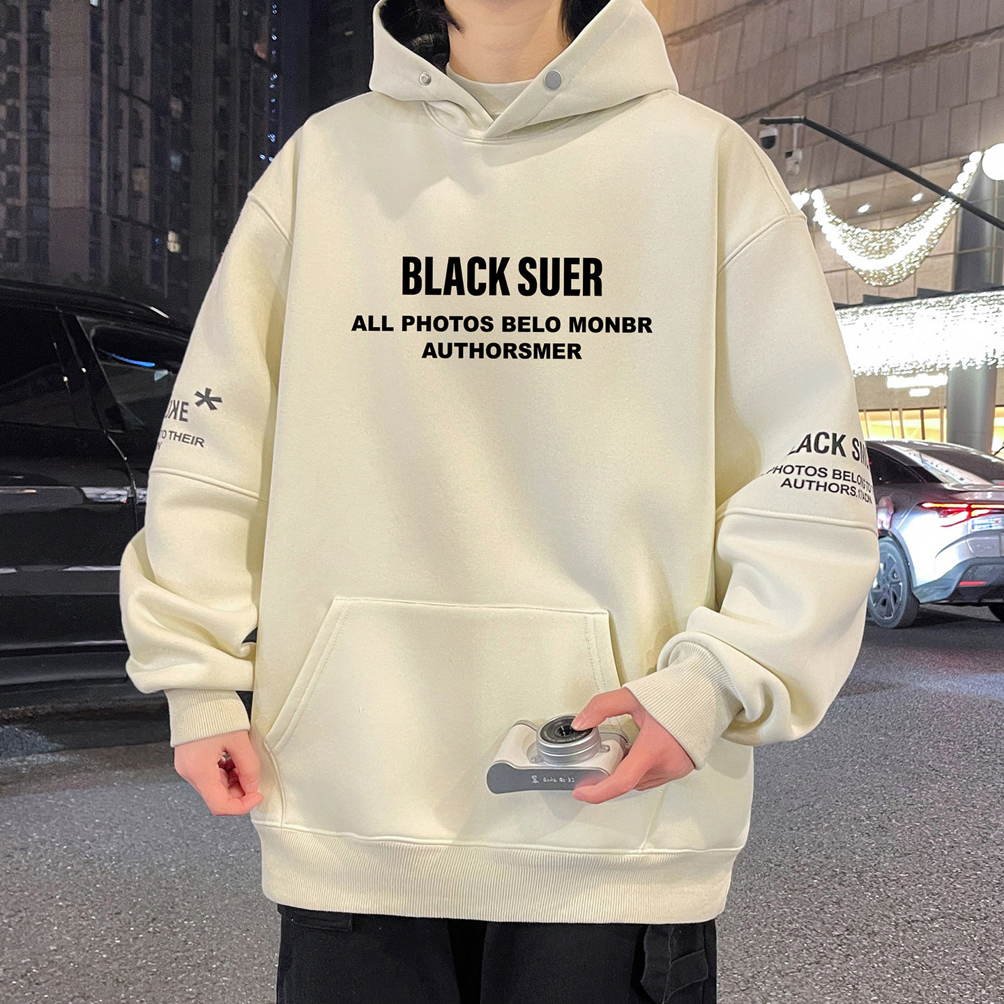 连帽卫衣男孩13中学生15岁春秋季青少年14大童16潮牌宽松长袖T恤