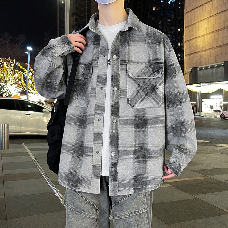 秋装潮流宽松牛子衣外套13岁大童男孩14初中学生15青少年牛仔夹克