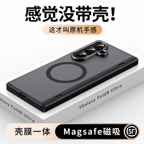 适用zfold8ultra壳膜一体肤感壳