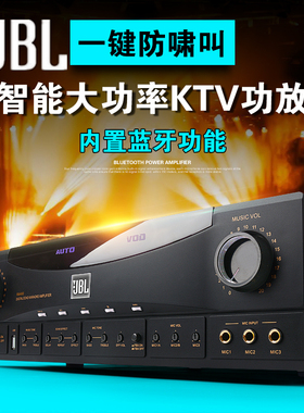 JBL RAM330防啸叫大功率av功放带蓝牙卡包会议KTV家用卡拉OK功放