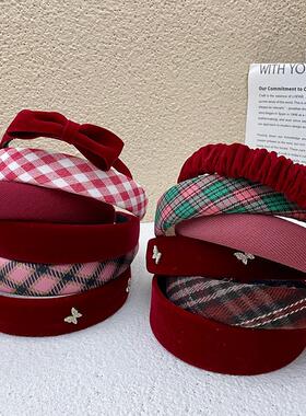 法式复古碎花发箍女2026新款夏天发卡头饰高颅顶气质海绵头箍发饰