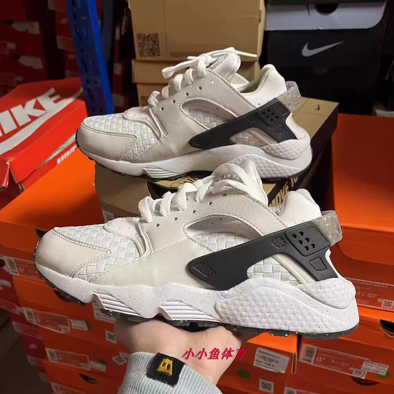 Nike耐克Air Huarache男子运动休闲减震网面透气跑步鞋DM0863-001 运动鞋new 跑步鞋 原图主图