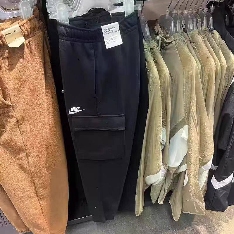 NIKE耐克男子针织多口袋休闲工装宽松透气收口长裤CZ9955-010
