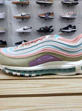 Nike耐克Air Max97 耐克男子纯黑子弹头全掌气垫跑步鞋DM8588-400
