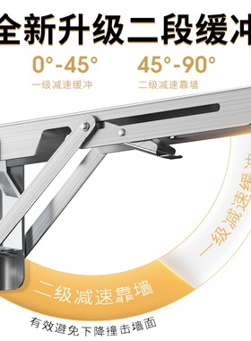304不锈钢缓冲阻尼三角折叠支架墙上承重隔板层板托架墙壁置物架