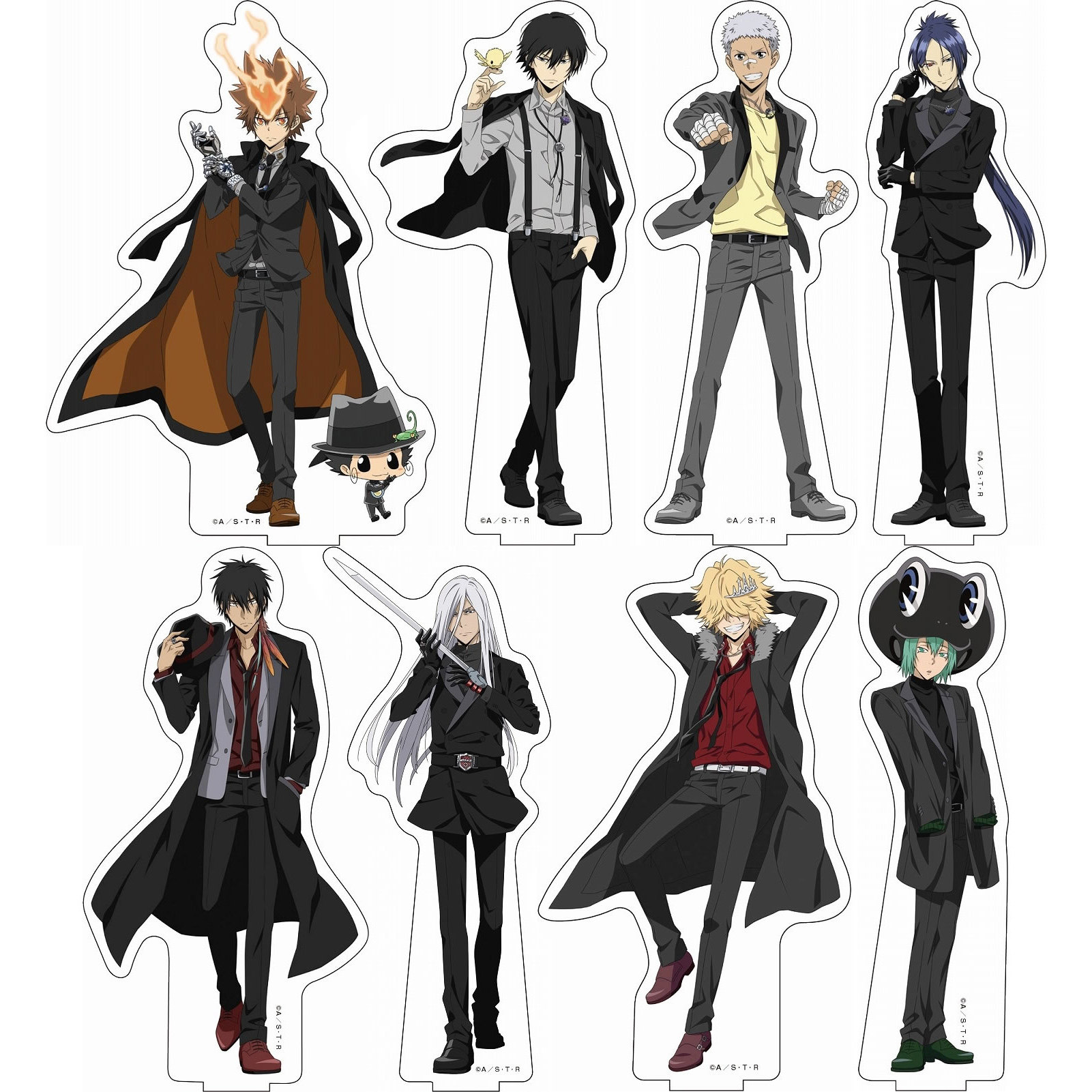 【代购】预售 家庭教师hitman reborn!黑西装ver. 亚克力立牌 周