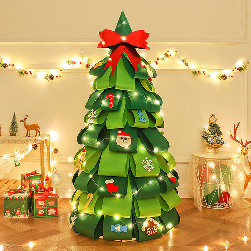 圣诞装饰品创意毛毡圣诞树摆件