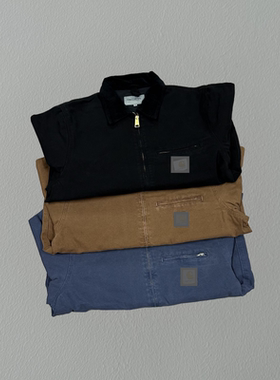 高品质 vingate底特律夹克重工蜡染水洗复古工装短夹克vibe男女