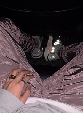 稀有定制面料18fw金属尼龙反光美式拉链束脚休闲裤潮工装机能裤男