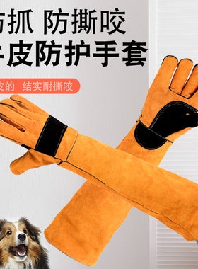 猫抓犬训练户外宠物按摩专用手套