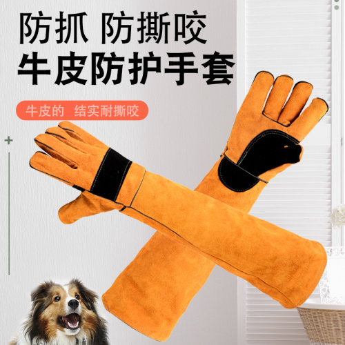 猫抓犬训练户外宠物按摩专用手套