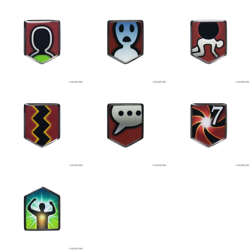 【咕唔咕屋】预售  最终幻想14 ff14 状态 buff 徽章 吧唧 square