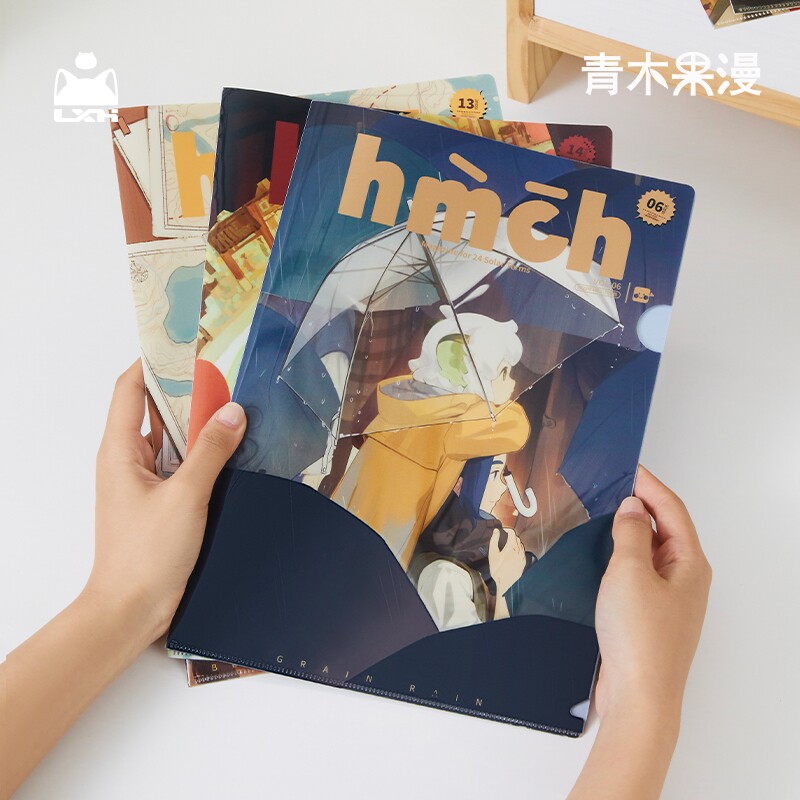 【晴谷】预订正版罗小黑战 记24节气双层文件夹收纳保护套学图片