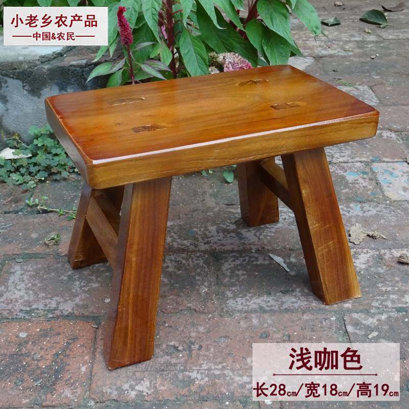 实木小板凳复古儿童客厅家用垫脚矮凳成人洗衣服大人换鞋小木凳子