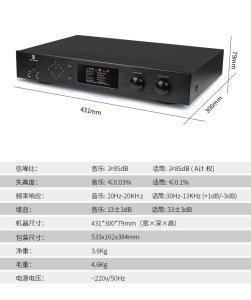 Winner/天逸 AD-208混响器专业家用k歌卡拉ok机前级效果器话筒KTV