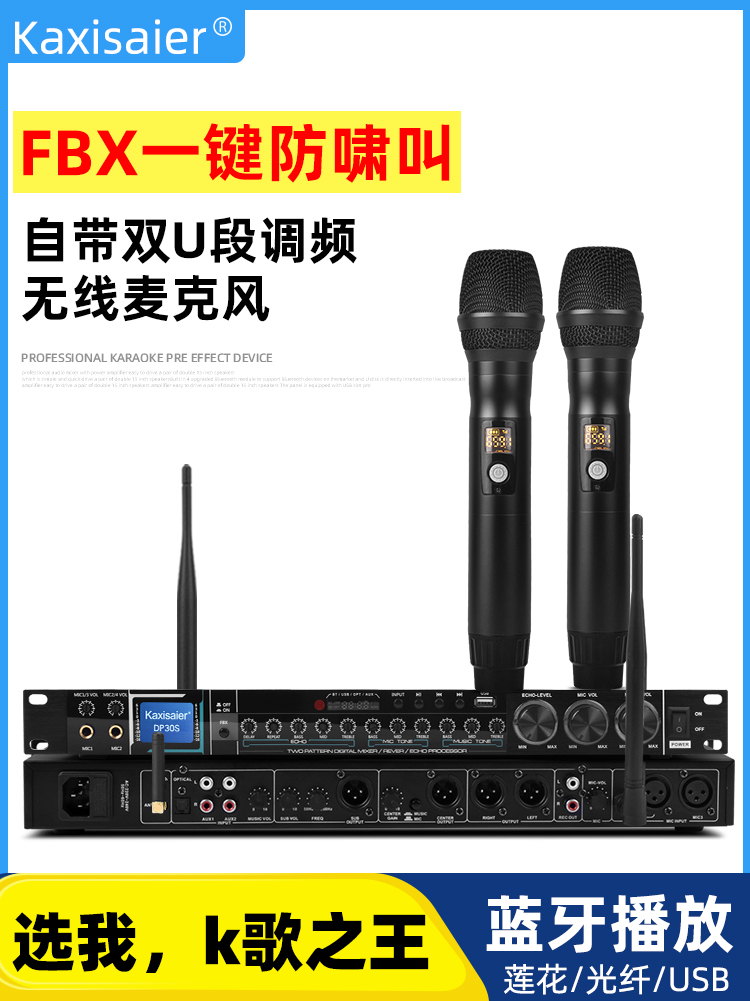 KAXISAIER DP30/DP30Saxisaier前级器专业k歌带无线话筒麦克风人