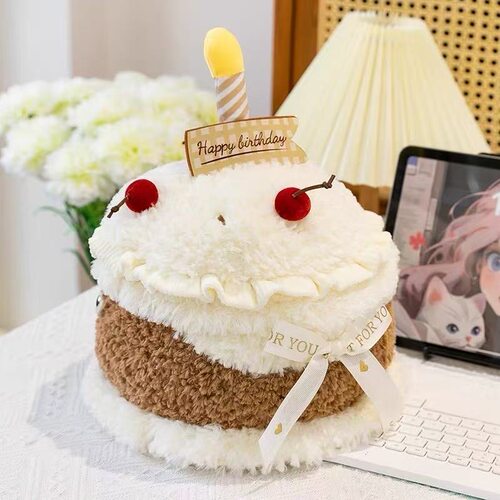 创意生日蛋糕樱桃毛绒公仔玩偶搞怪可爱生日礼物送女生儿童生日礼
