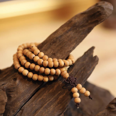 手作手串佛珠手链高油密木质