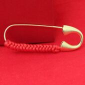 手工diy编织红绳大小号哑金铜别针硬针宝宝孕妇胸针配饰收腰固定