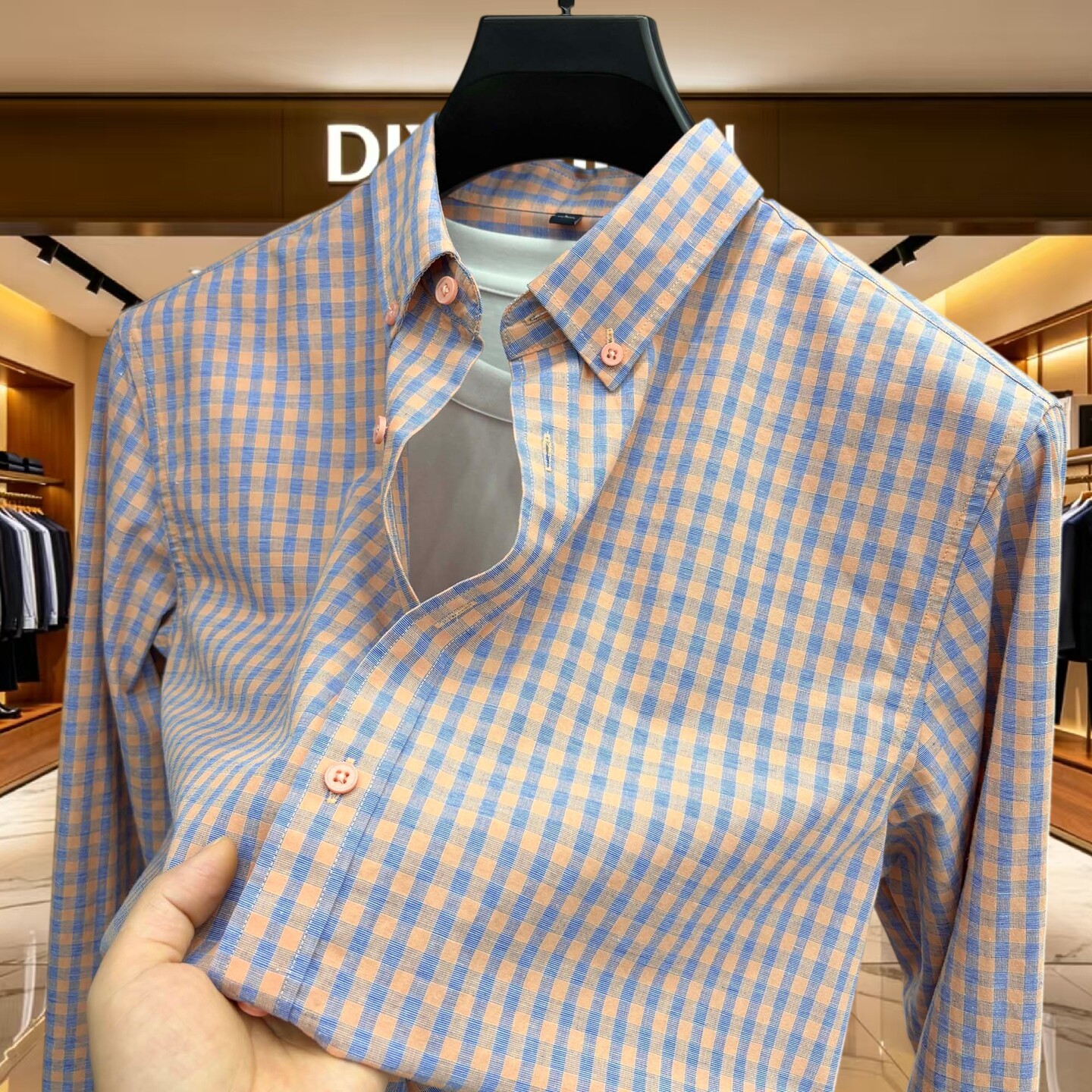 DIYINGLUN轻奢品牌男装长袖衬衫