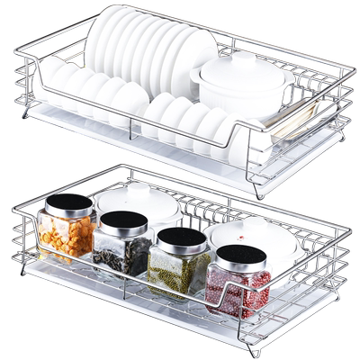 龙海森厨房橱柜拉篮加厚调味篮