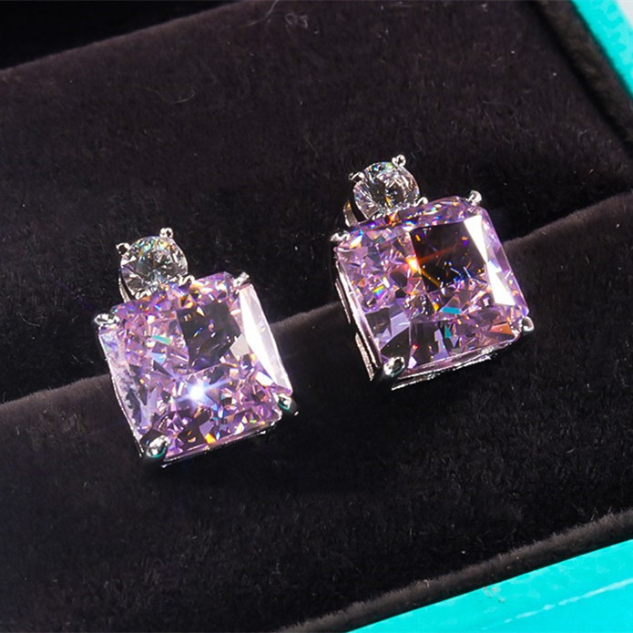 PRINGXY银镀白金简约欧美耳钉