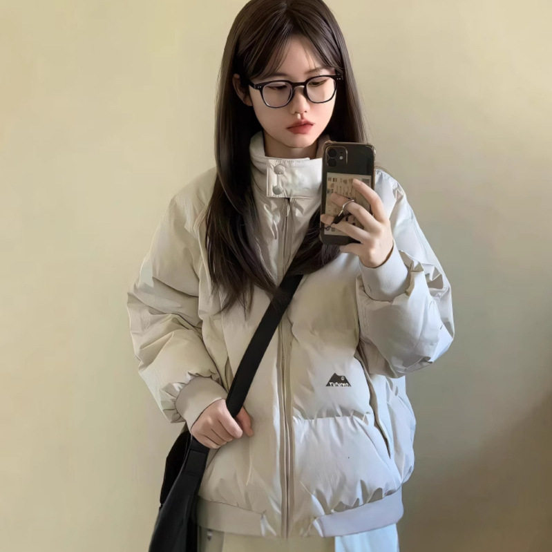 棉袄女冬季2025新款立领韩版宽松短款羽绒棉服小个子学生棉衣