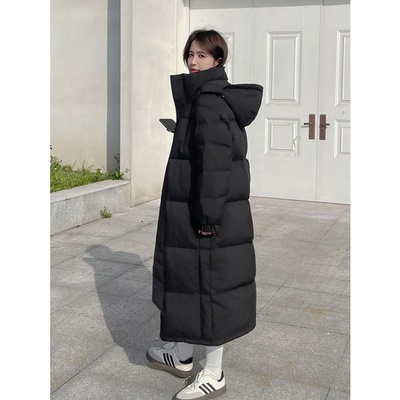 中戏羽绒棉服女秋冬季加厚中长款过膝外套棉衣2025新款大码女装潮