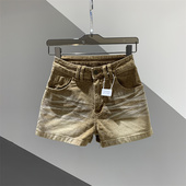 2026年春夏新款 热裤 复古做旧灯芯绒休闲短裤 女百搭显瘦a字阔腿裤