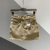 2025年秋冬新款 韩版 半身牛仔短裙女百搭显瘦a字防走光加绒包臀裙