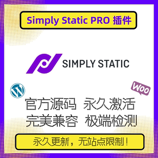 Simply Static PRO插件 网站静态插件 WP静态网站插件 官方版兼容