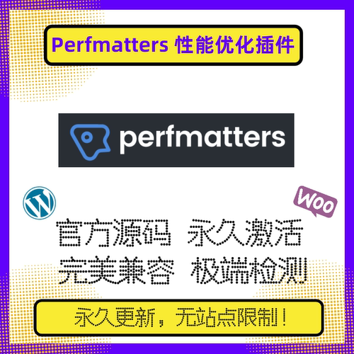 Perfmatters 插件 WP性能优化插件 Wordpress网站加速 性能优化