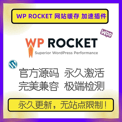 WP Rocket插件 WP网站加速插件 缓存加速 Wordpress网站加速 官方