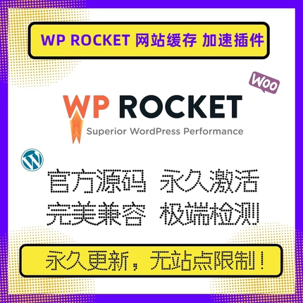WP Rocket 插件 WP网站加速插件 缓存加速 Wordpress网站加速