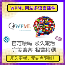 WPML插件WP翻译换多语言WP翻译WP多语言独立站多语言翻译插件授权