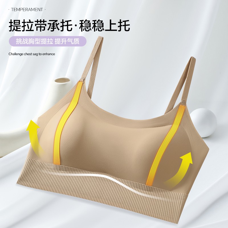 隐形无痕粉底液美背内衣固定杯提拉聚拢型上托防下垂收副乳文胸