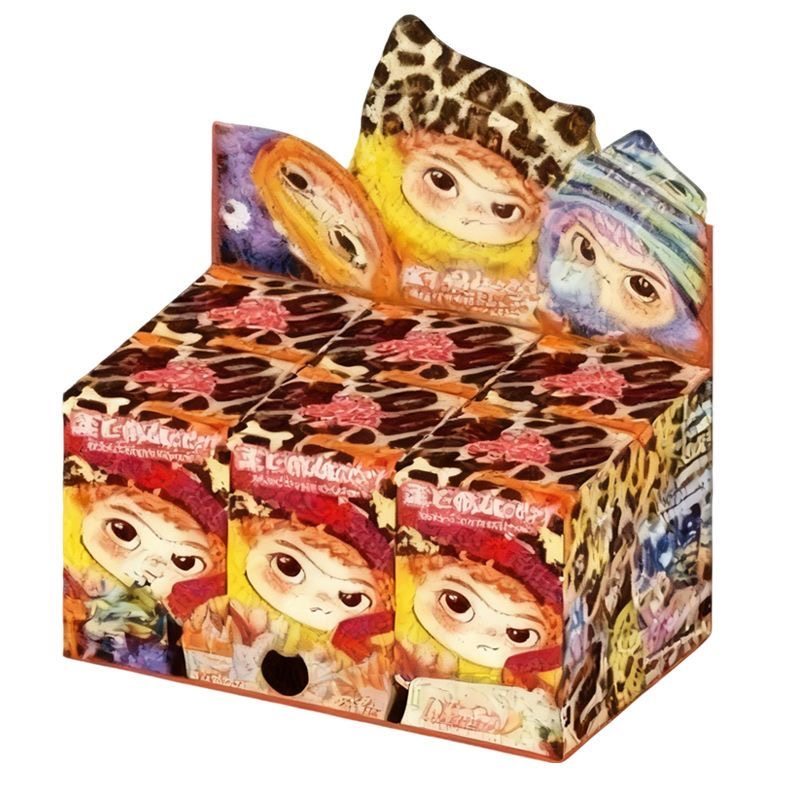 正版WAKUKU毛毛潮趣派对系列盲盒一代潮玩毛绒公仔其他人偶玩具