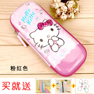 新款HelloKitty笔袋可爱女生铅笔盒收纳盒3D大容量女生礼物