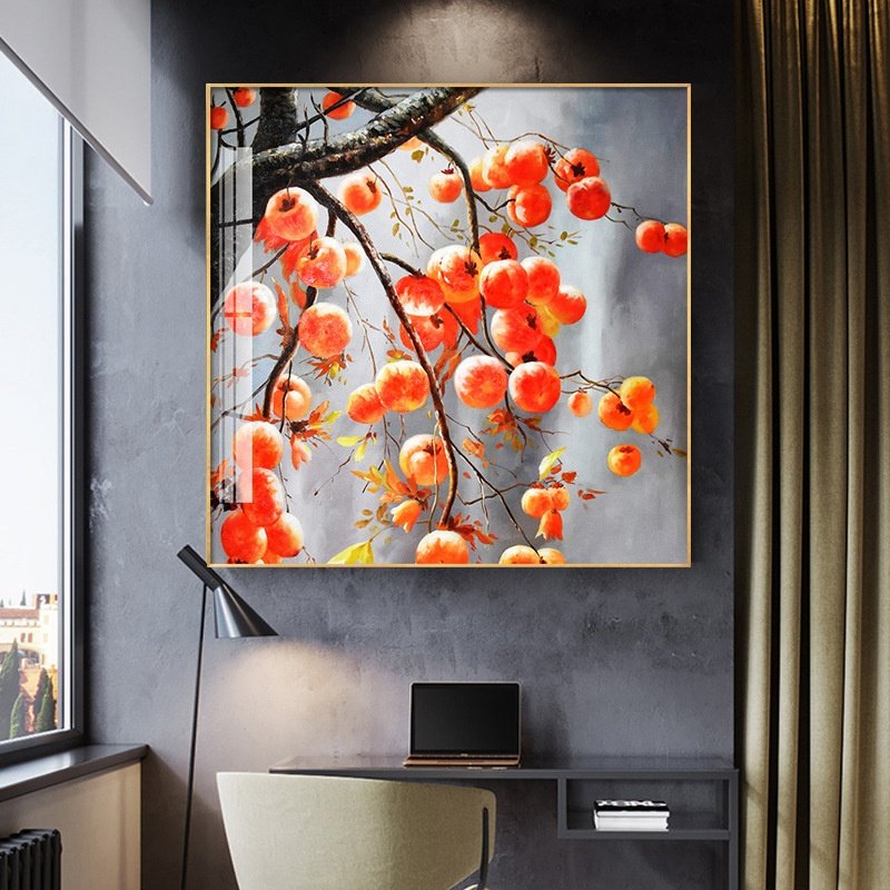 2021新款钻石画满钻事事如意客厅餐厅柿子十字绣,特色手工艺,刺绣,淘宝优惠券,粉丝福利购,淘宝优惠卷