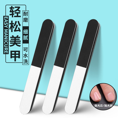 好质量3面抛光条美甲抛光打磨工具加厚抛光条黑白灰抛光海绵锉修